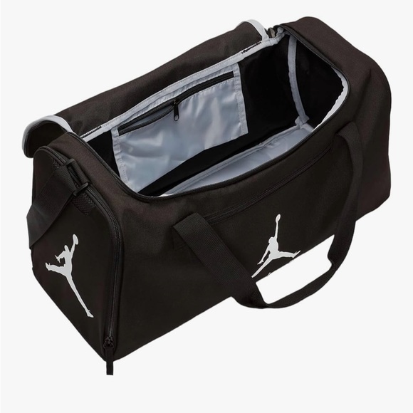 Jordan Black Duffel Bag with White Logo - Picture 3 of 6